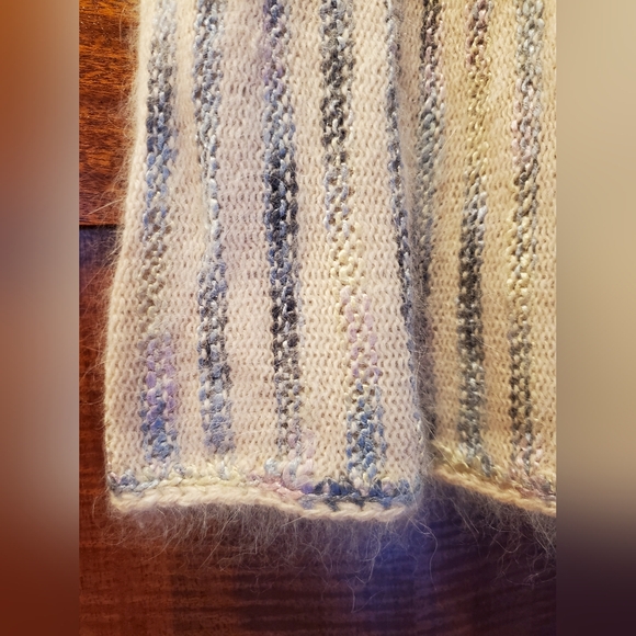 Vintage Jessica Knits hand loomed and crocheted angora Sweater and Skirt, Size S - Picture 6 of 8